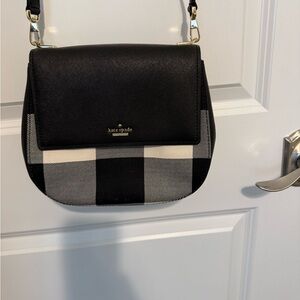 Kate Spade black and white shoulder bag